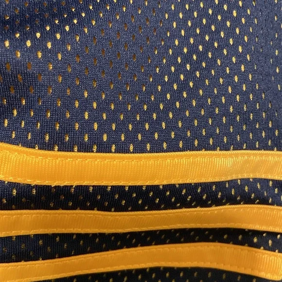 Blue/Yellow Adidas Mesh Shorts - Picture 4 of 4